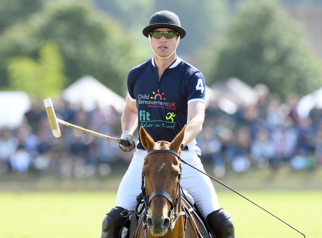 Prince William at Polo Match in England June 2017