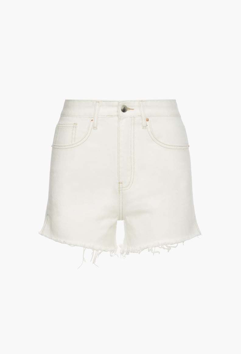 Ayesha Curry x JustFab High-Rise Vintage Short in White