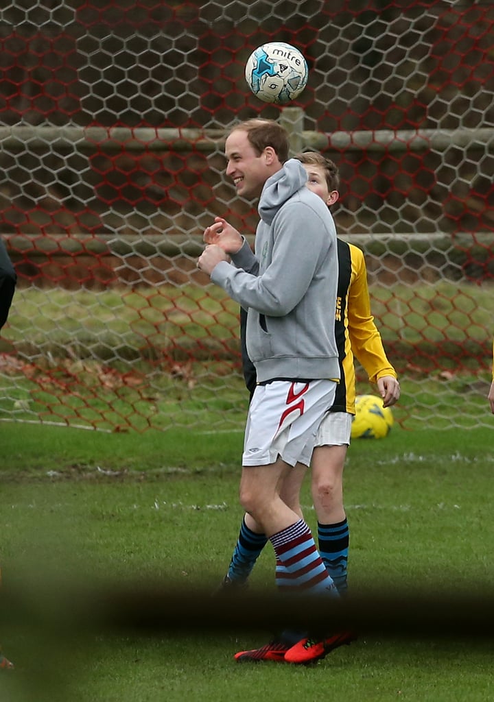 Prince William and Prince Harry Play Soccer December 2015