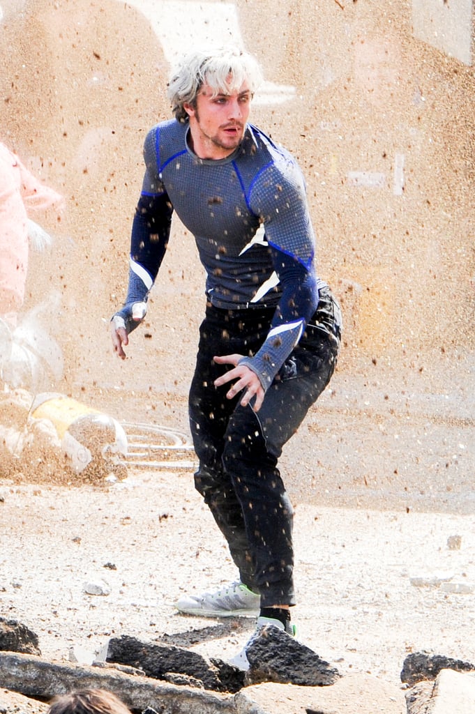 Aaron Taylor-Johnson as Quicksilver.