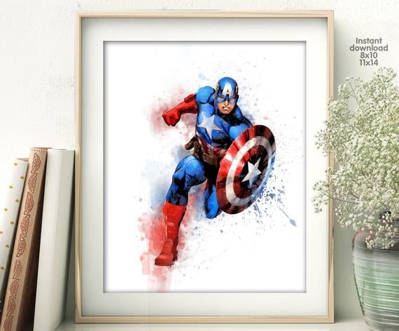 Captain America Print