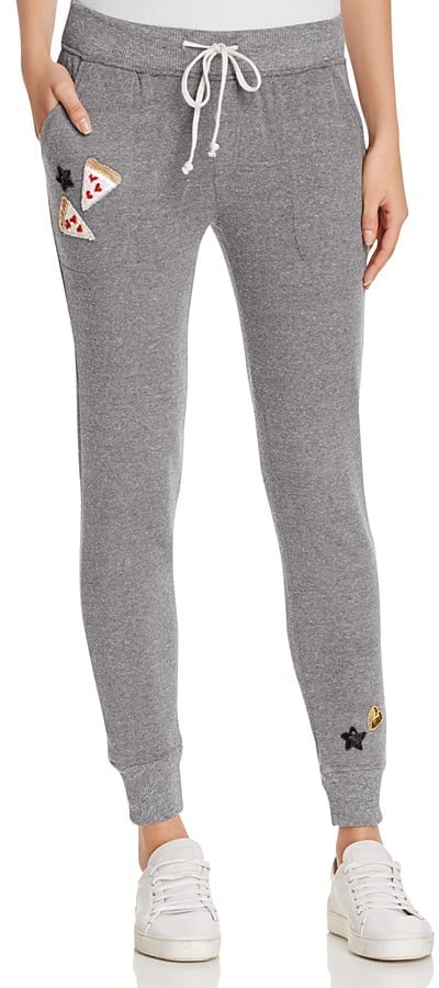Bow Drape The Jogger Pizza And Stars Sweatpants Pizza Is Life