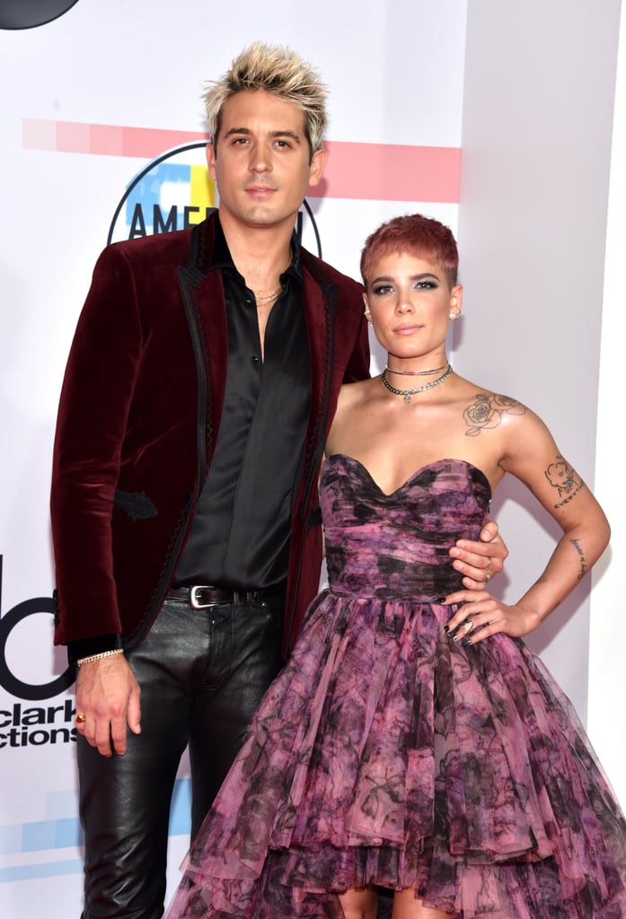 Halsey and G-Eazy at the 2018 American Music Awards