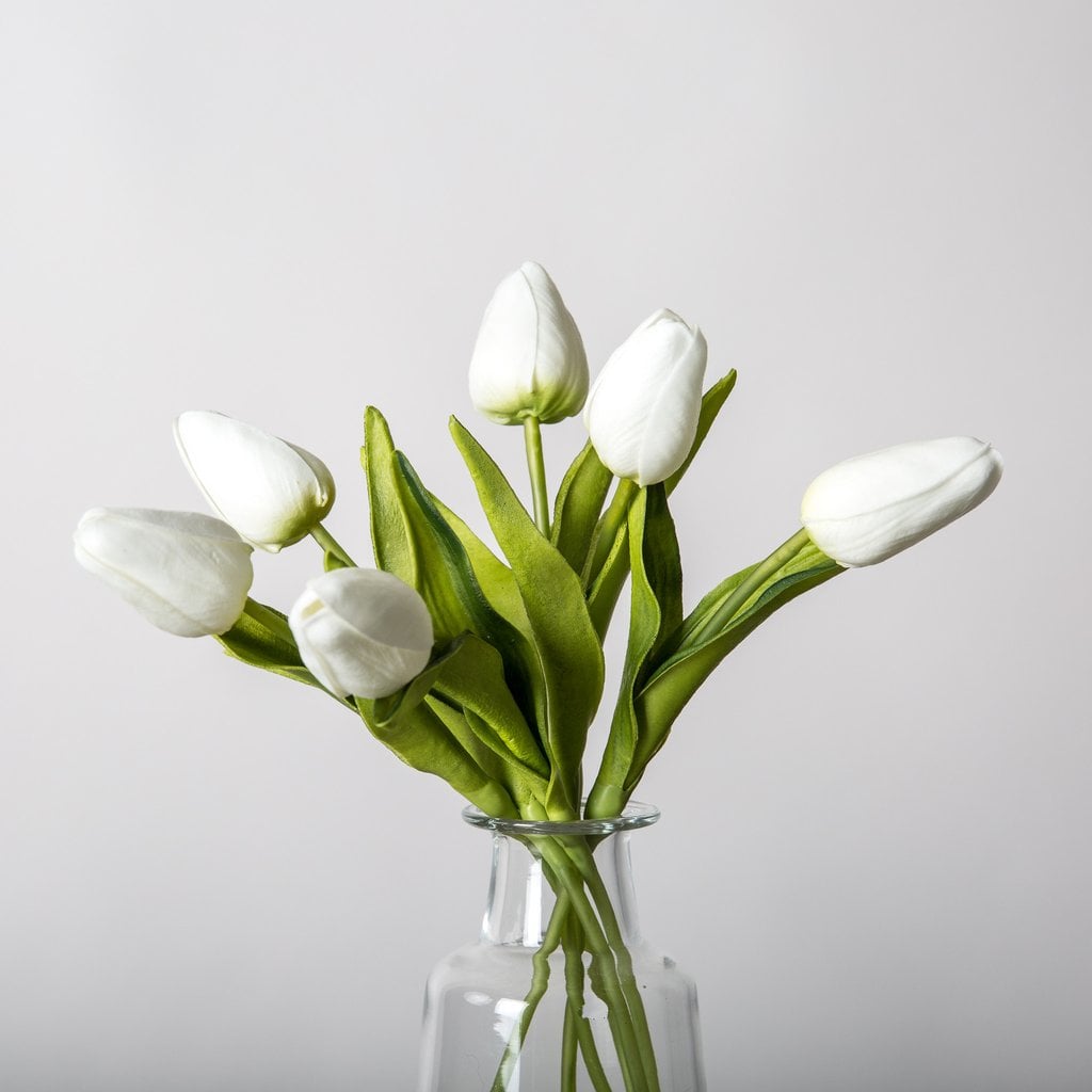 White Tulips Affordable Ways to Update Your Fall Mantel POPSUGAR