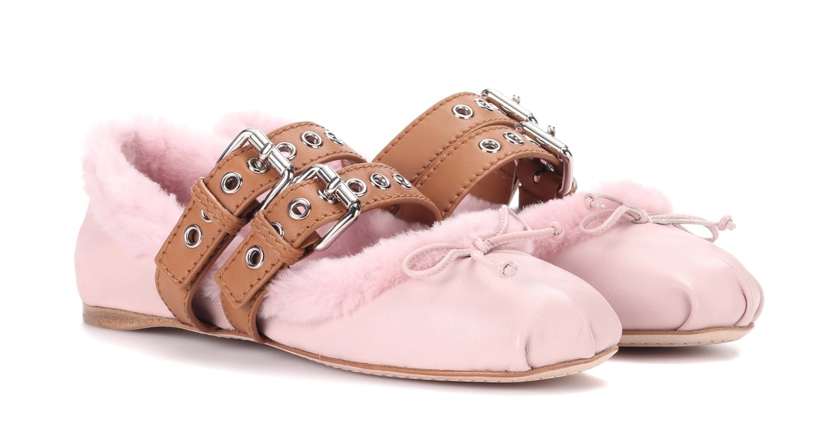 miu miu shearling sneakers