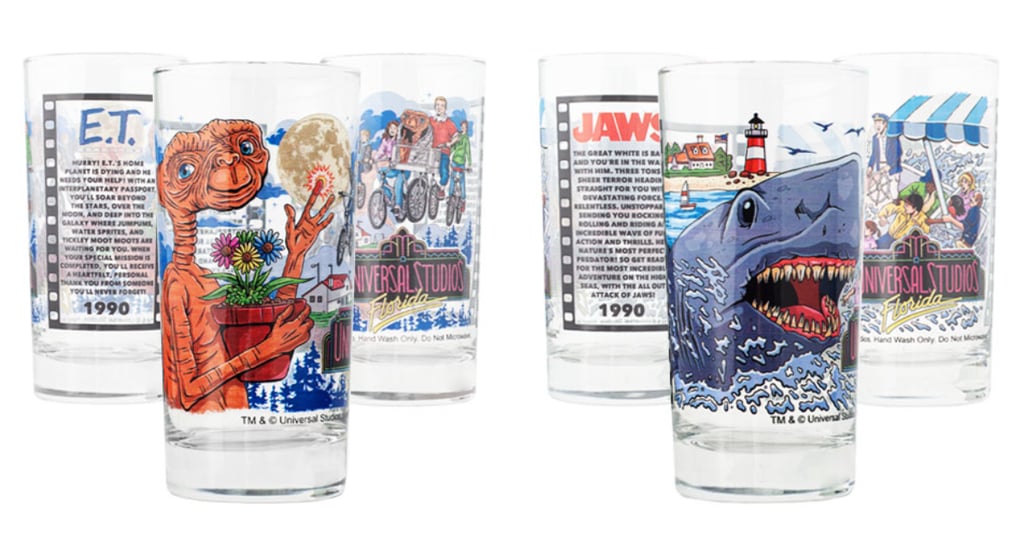 Universal Studios Classic Rides Collectible Drinking Glasses