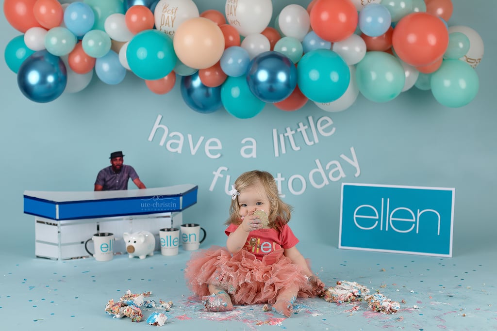 Ellen DeGeneres Cake Smash Photo Shoot