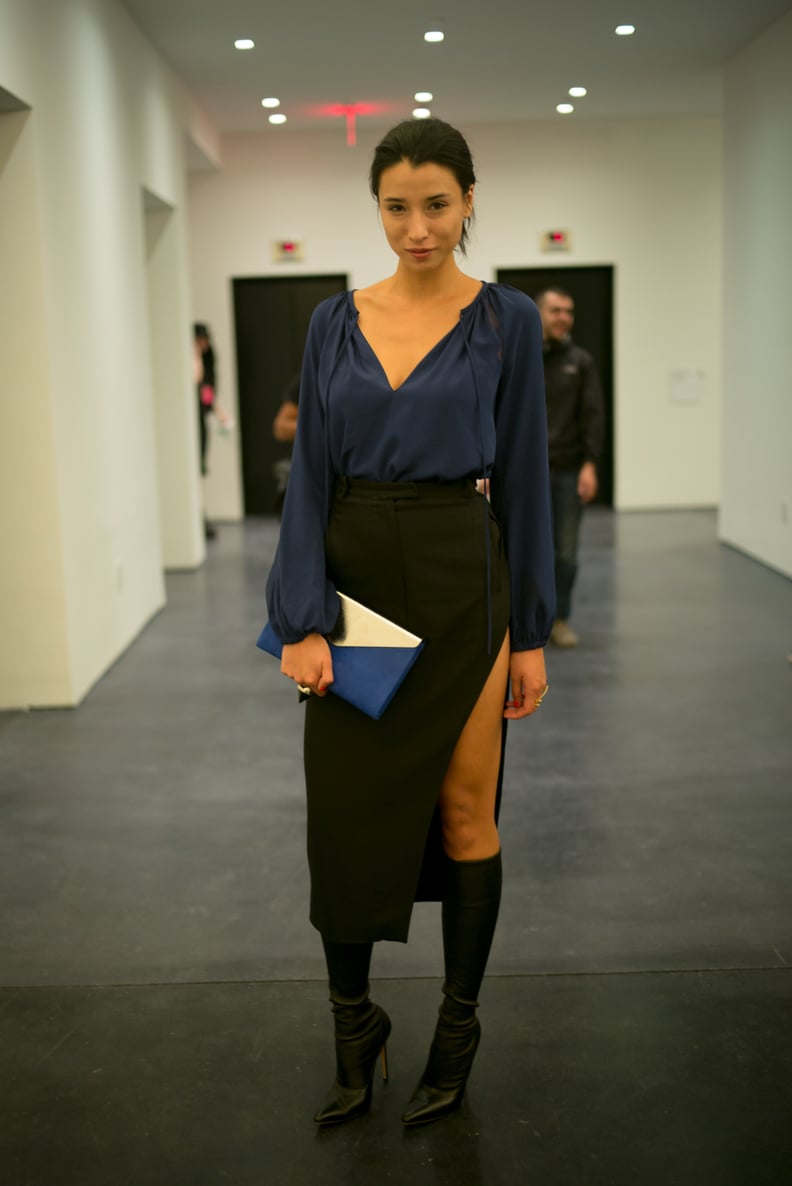 Lily Kwong Backstage at the Altuzarra Show