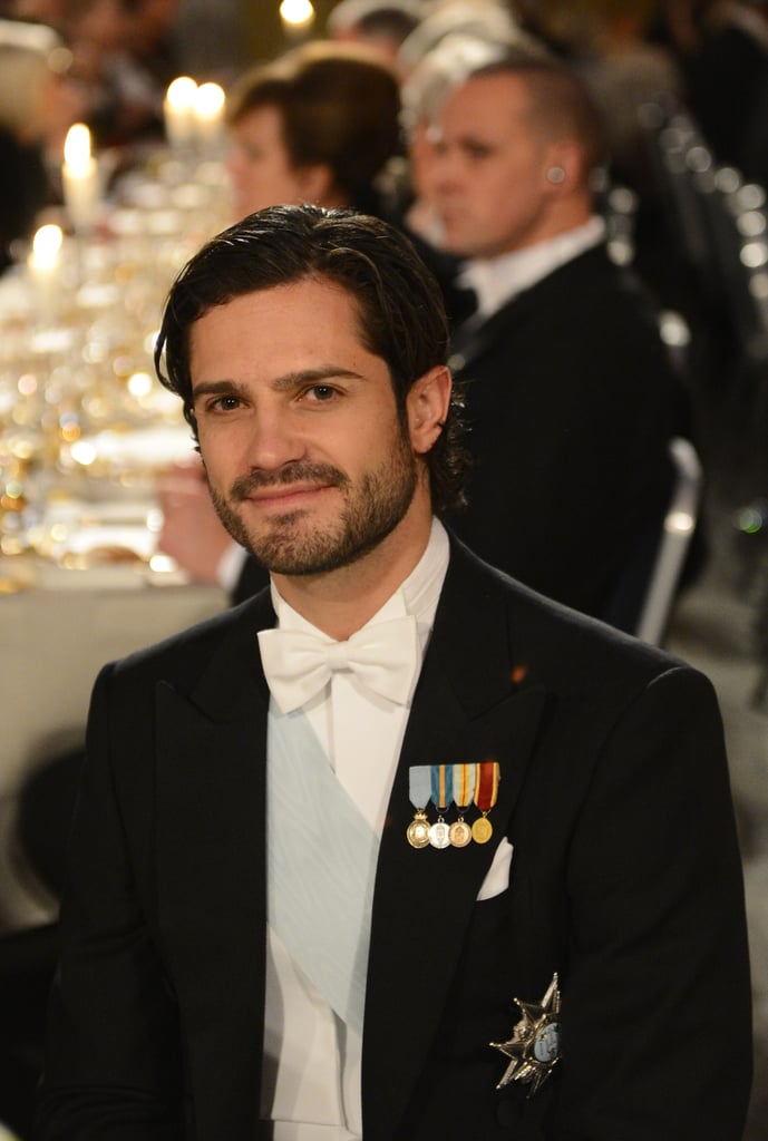 Between the scruff and his smirk, we're sold on his look at the 2012 Nobel Banquet in Sweden.