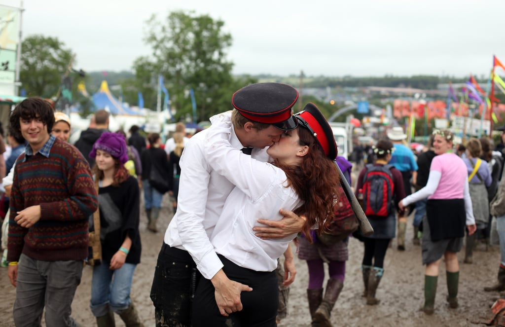 This guy was not afraid to give his lady friend's backside a squeeze at Glastonbury.
This guy was not afraid to give his lady friend's backside a squeeze at Glastonbury.