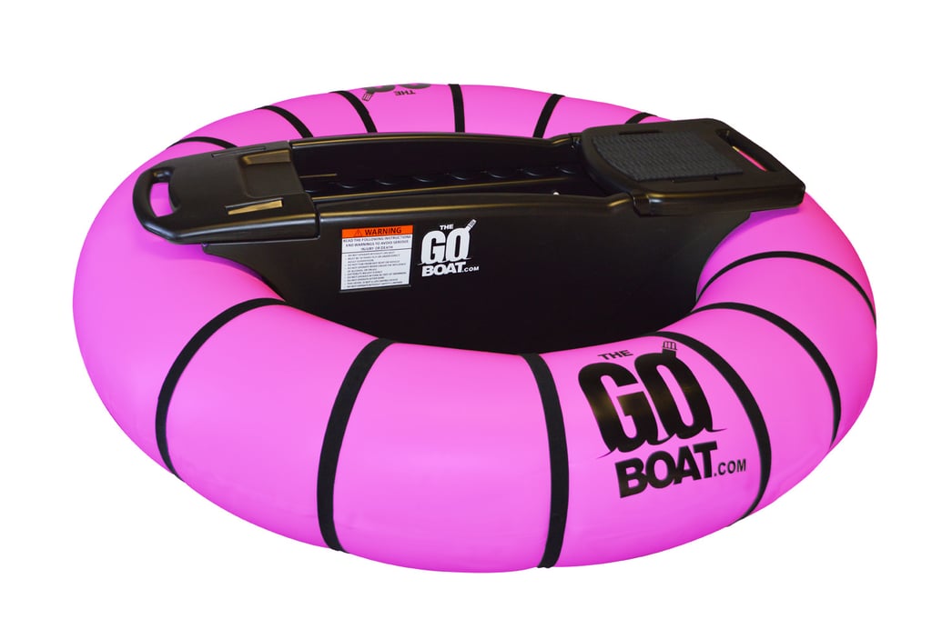 The GoBoat Motorized Pool Float in Pink