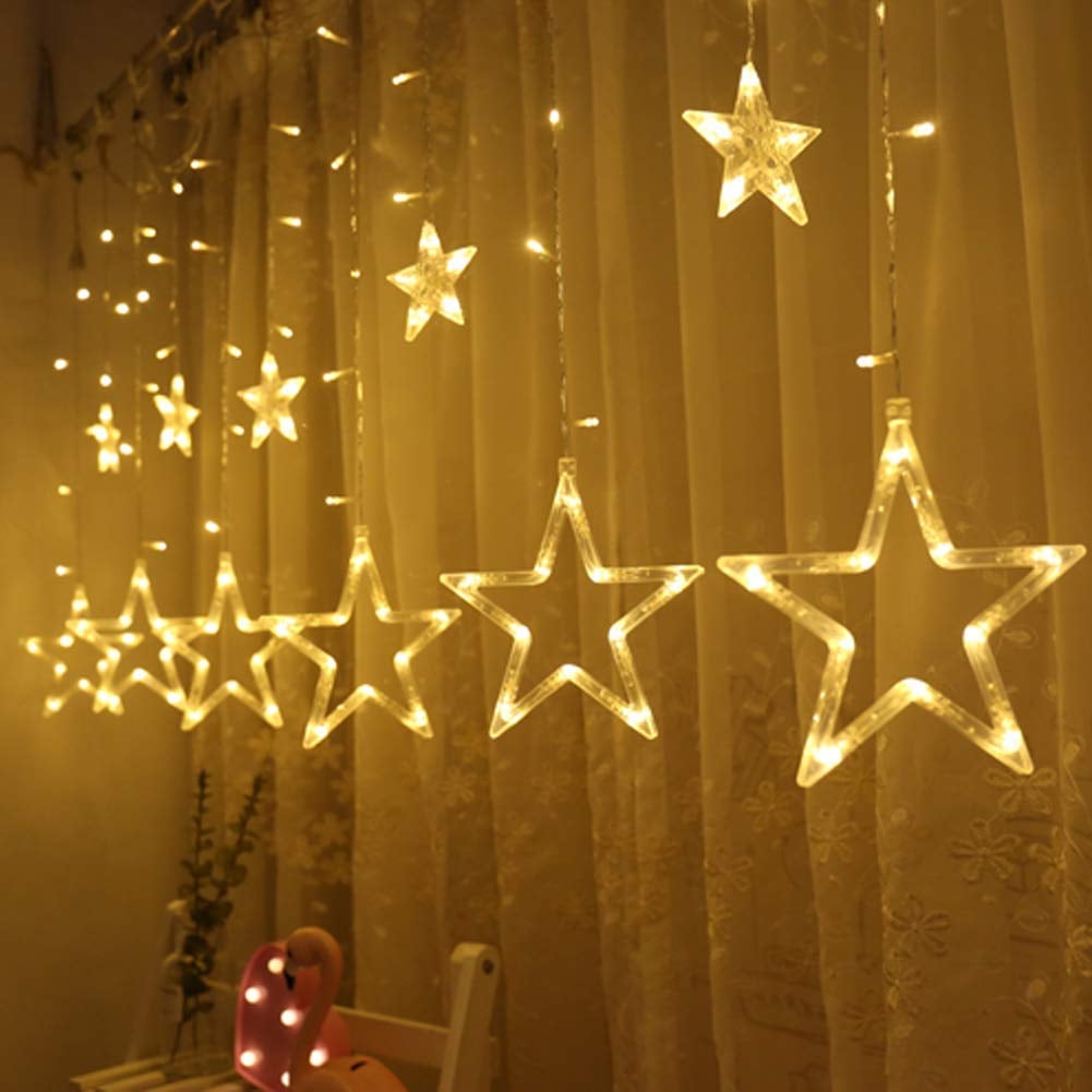 Twinkle Star Curtain String Lights