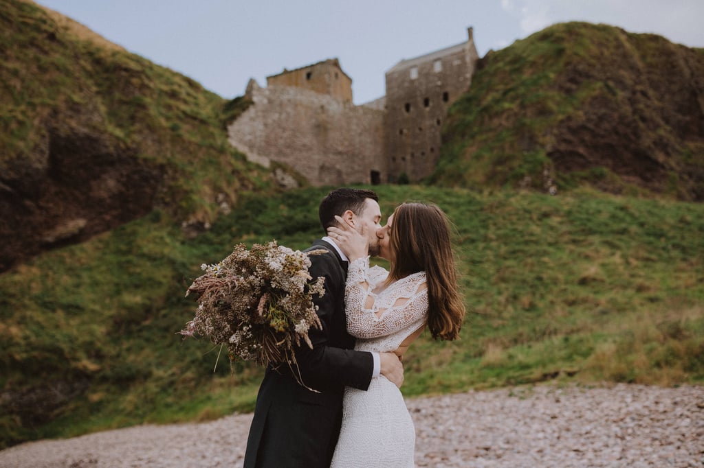 Elopement Shoot at Dunnottar Castle in Scotland