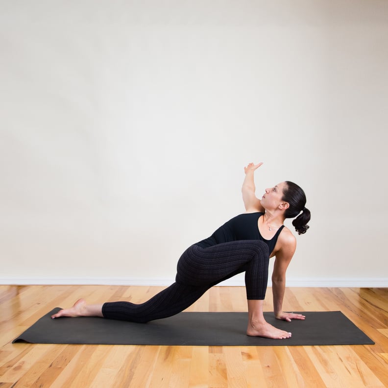 Yoga Pose: Lizard with Straight Arms, Pocket Yoga
