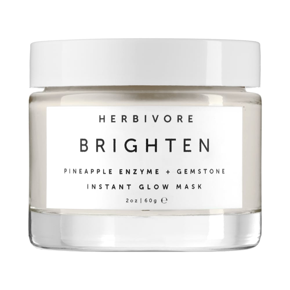 Pineapple Enzyme: Herbivore Brighten Pineapple Enzyme + Gemstone Instant Glow Mask