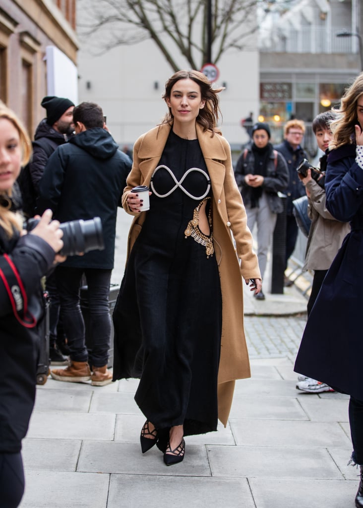 Alexa Chung's Street Style at London Fashion Week