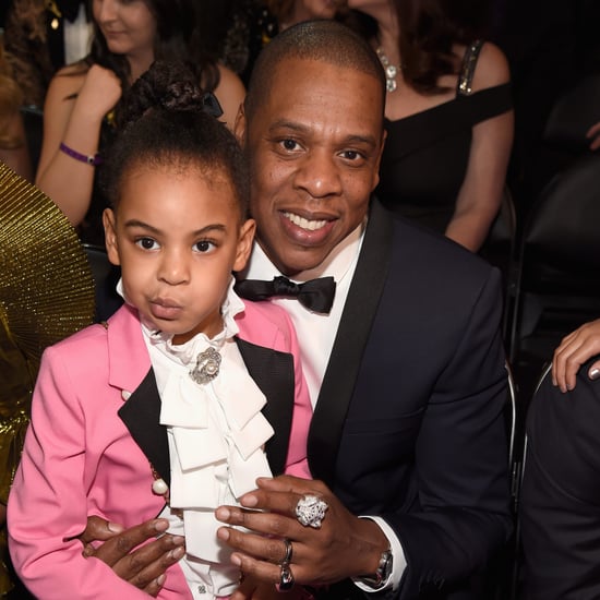 Blue Ivy Wearing Pink Gucci Suit at Grammys 2017