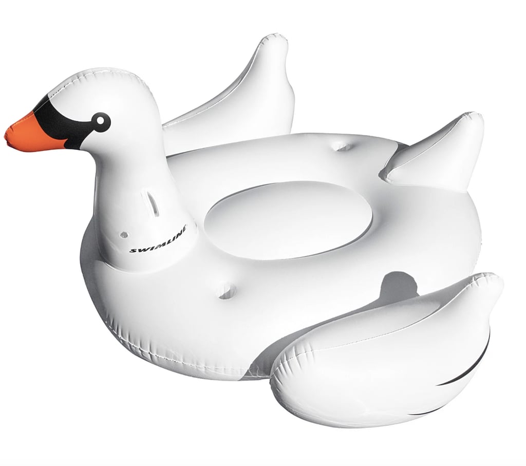 Swimline Inflatable Swan Pool Float with Cup Holders