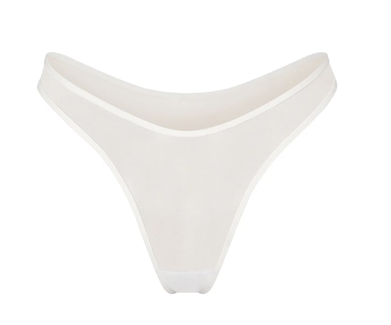 Skims Ultra Fine Mesh Thong in Marble