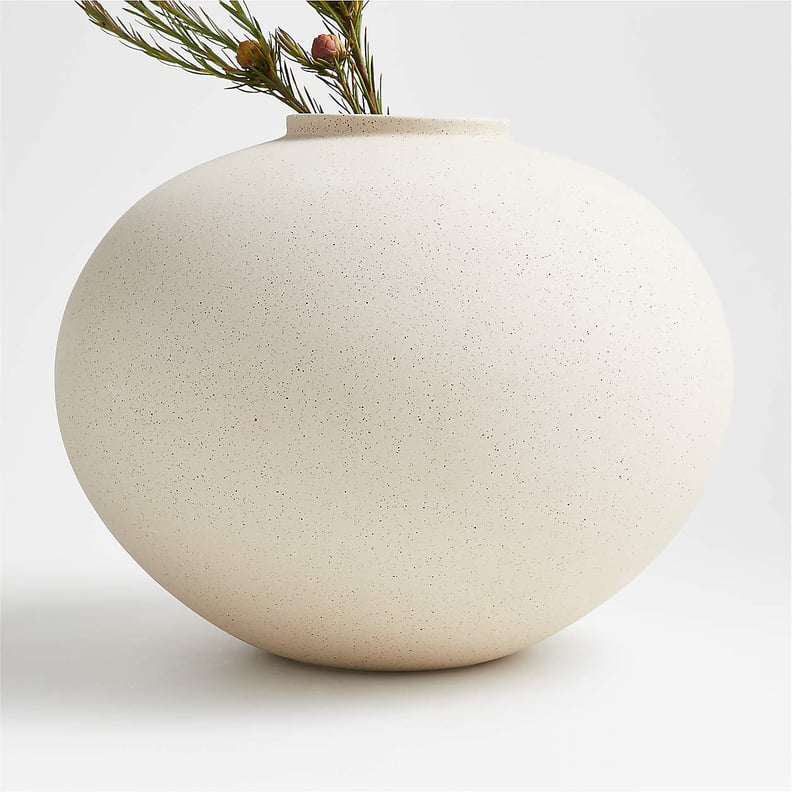 Minimal Accent: Crate & Barrel Jimena Natural Round Vase