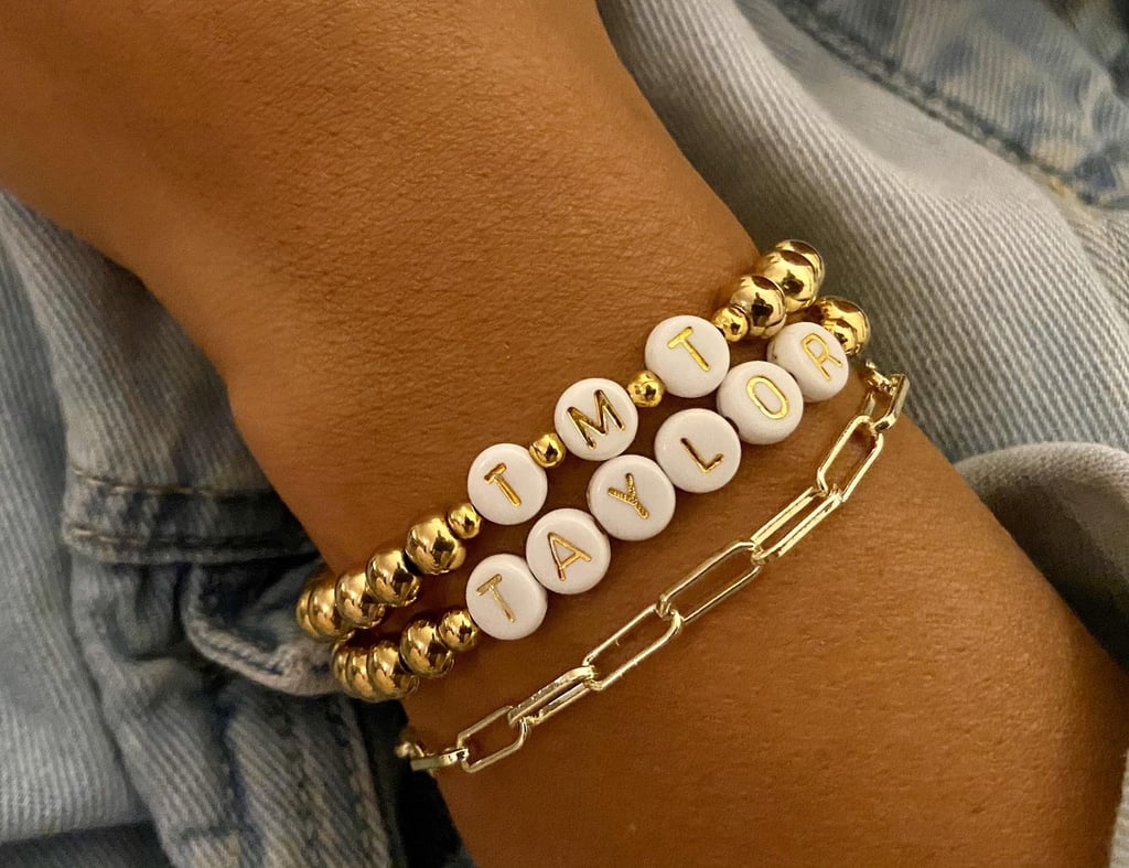 A Cute Jewelry Piece: Beaded Initial Bracelet