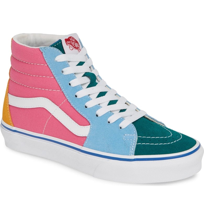 teal vans high tops