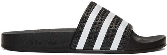 adidas Black Adilette Slide Sandals