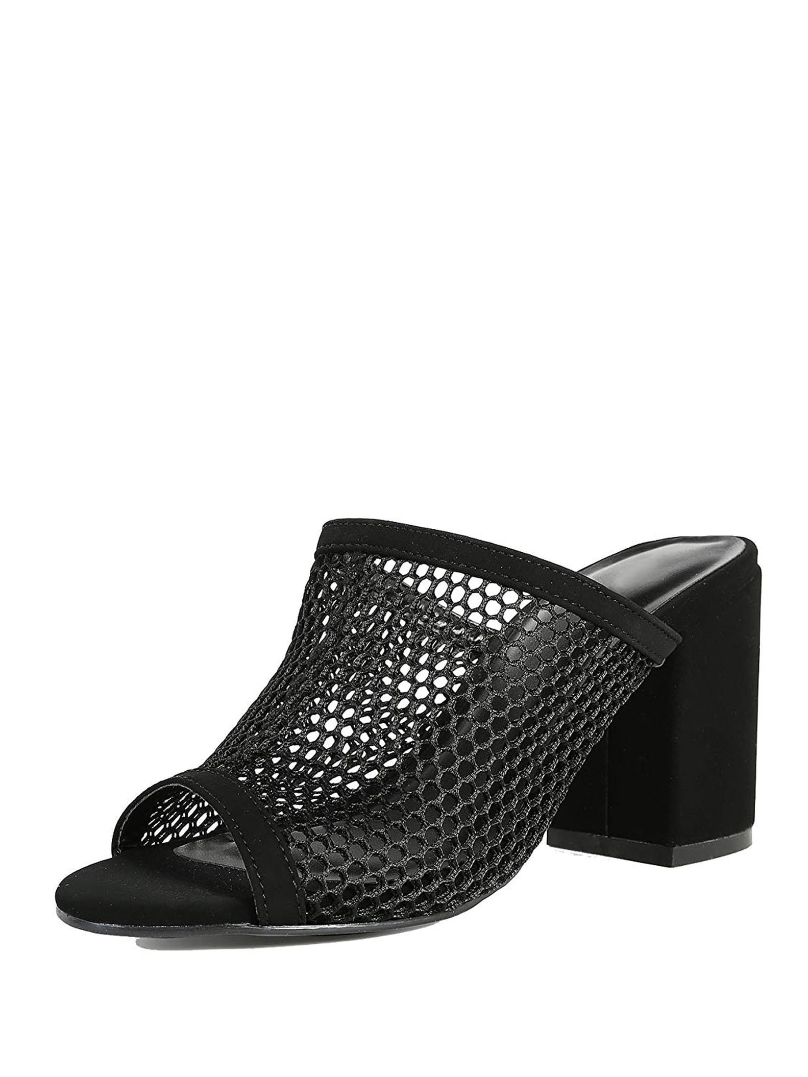 Bella Hadid's Black Mesh Sandals | POPSUGAR Fashion