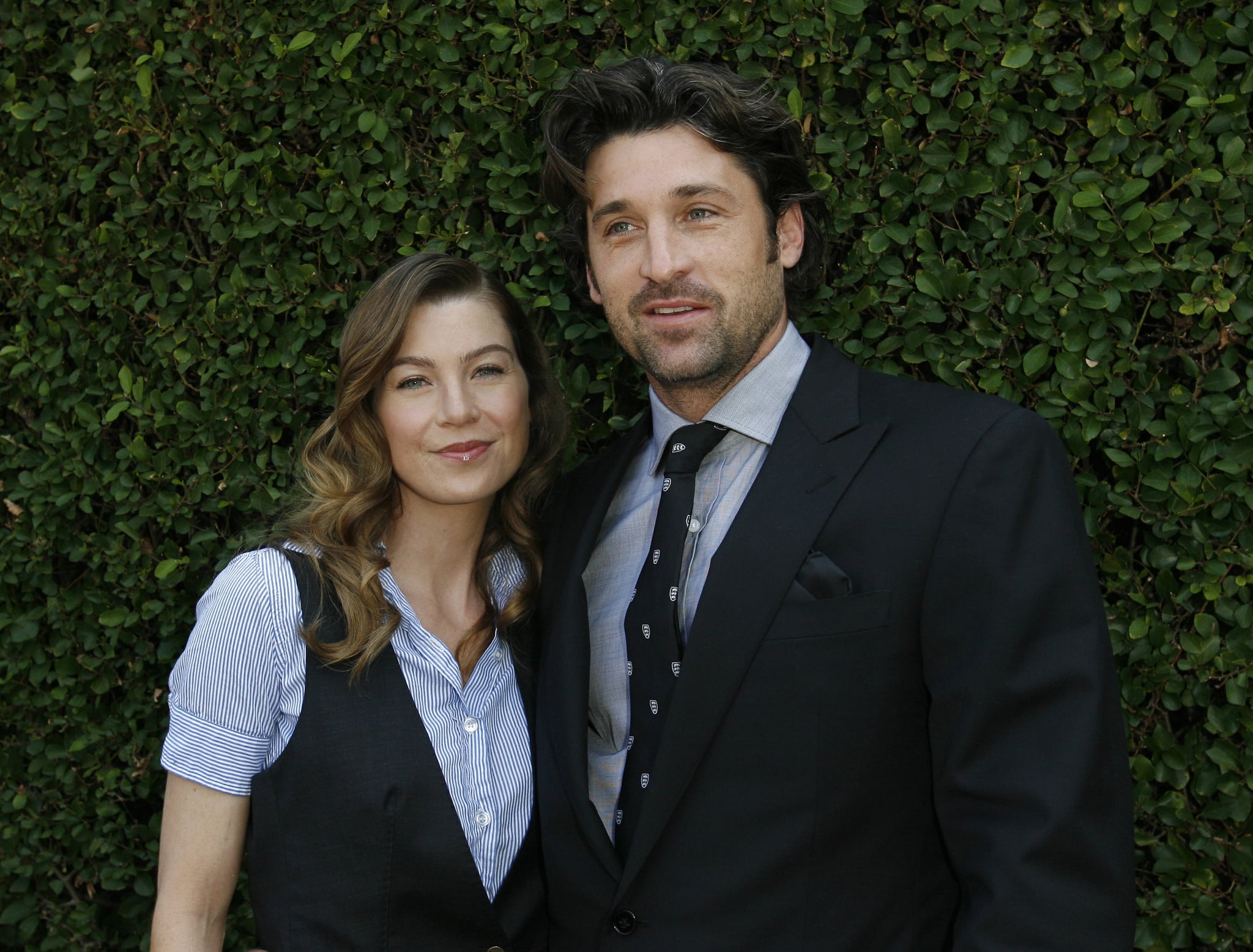 Ellen Pompeo and Patrick Dempsey during The Rape Treatment Centre Annual Brunch Hosted by the Cast of Grey's Anatomy at Private Residence in Beverly Hiils, California, United States. (Photo by Donato Sardella/WireImage)