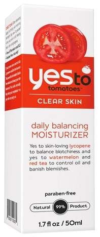 After your acid exfoliants and active ingredients, you should always moisturize to seal it in. I love this Yes to Tomatoes Daily Balancing Moisturizer ($8) because it's really light and hydrating but doesn't make my skin feel greasy. I use this at night also if I'm not feeling like I need extra moisture before bed.