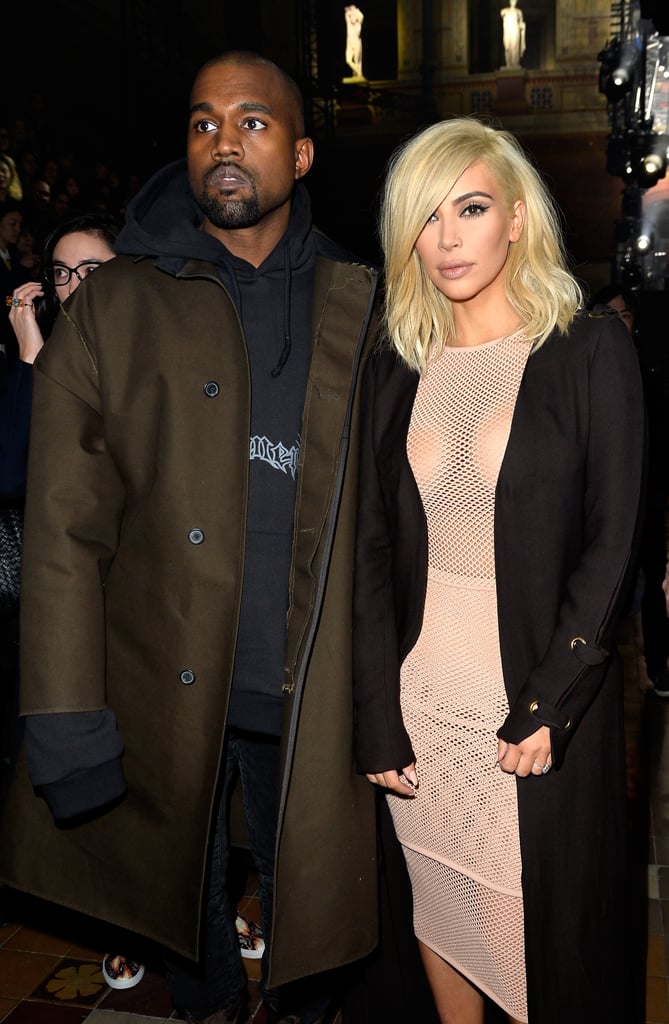 Kim Kardashian and Kanye West spent Thursday at Paris Fashion Week.