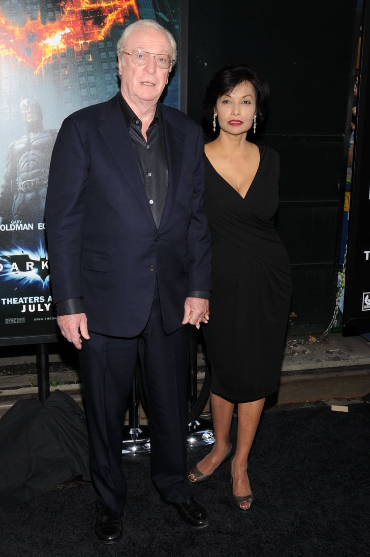 The Dark Knight Premiere in 2008 | How Michael Caine Met Wife Shakira | POPSUGAR Celebrity Photo 9