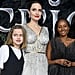 Angelina Jolie and Her Kids Maleficent 2 Press Tour Photos