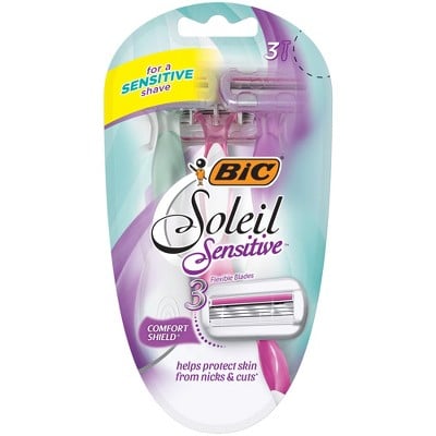 BIC Soleil Sensitive Triple Blade Disposable Razor For Women