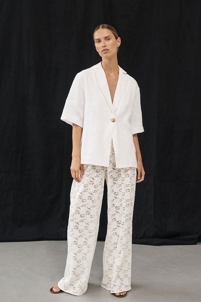 Dissh Loula White Lace Pant