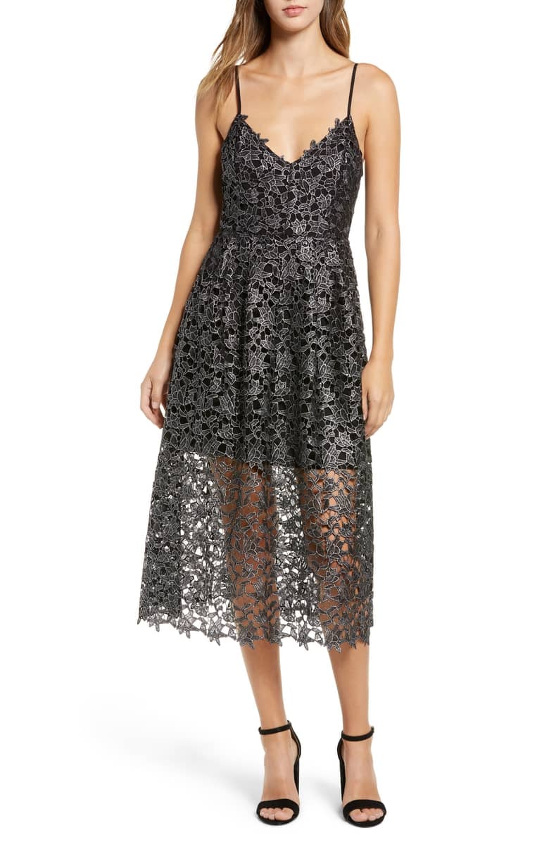 Astr the Label Lace Midi Dress | Hail to the Deals! Here's ...