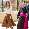 Queen Rania Will Make You Crave a Midi Skirt in a Very Unexpected Color