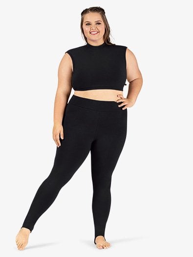 M by Mariia Sueded Cotton Stirrup Legging