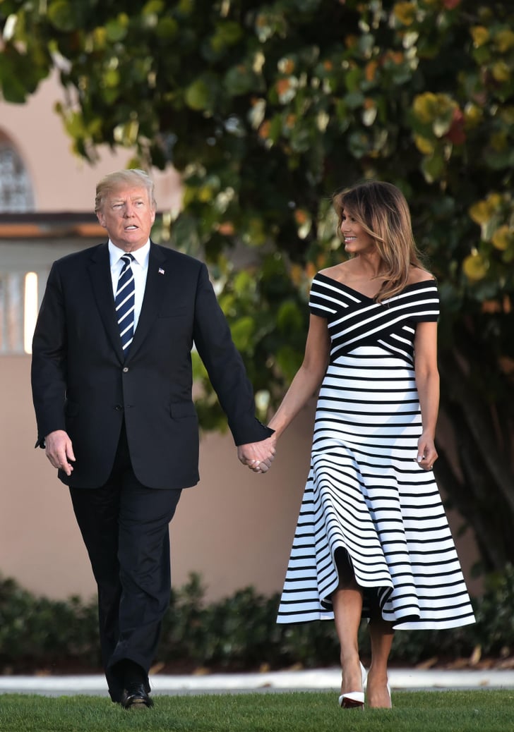Melania Trump's Carolina Herrera Striped Dress