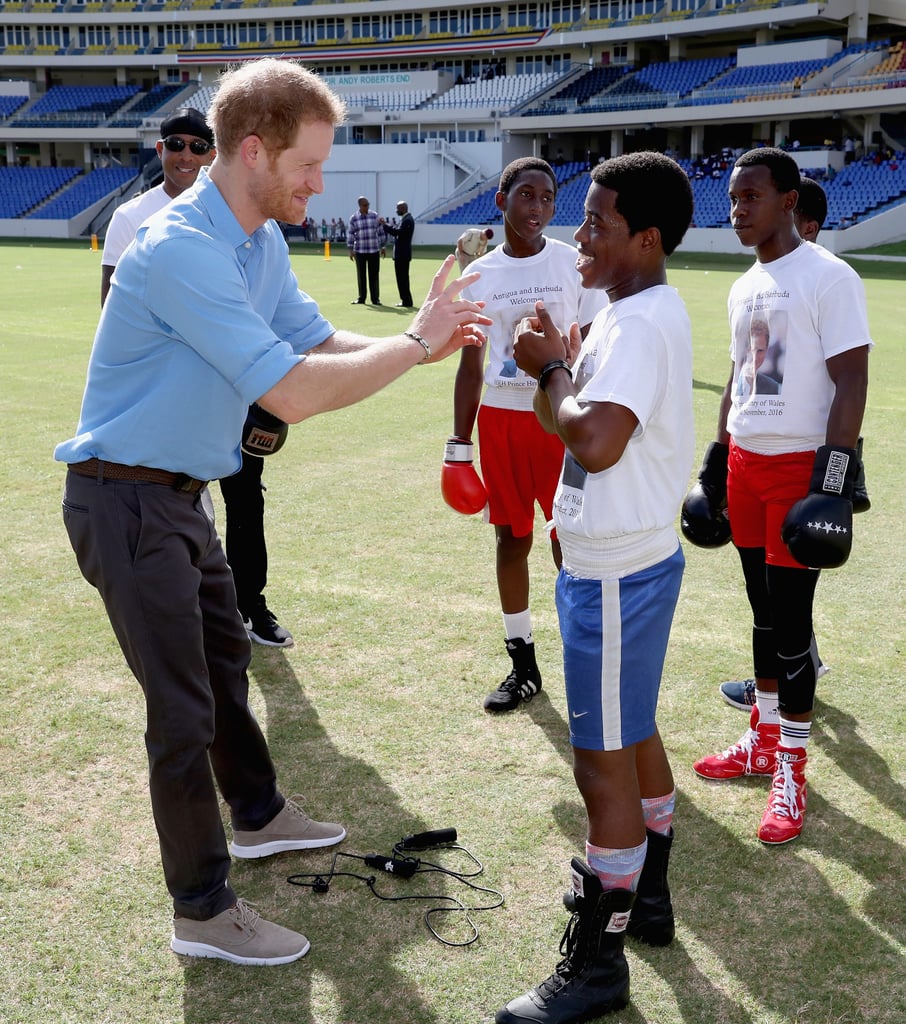 Prince Harry Dancing With Kids in the Caribbean 2016
