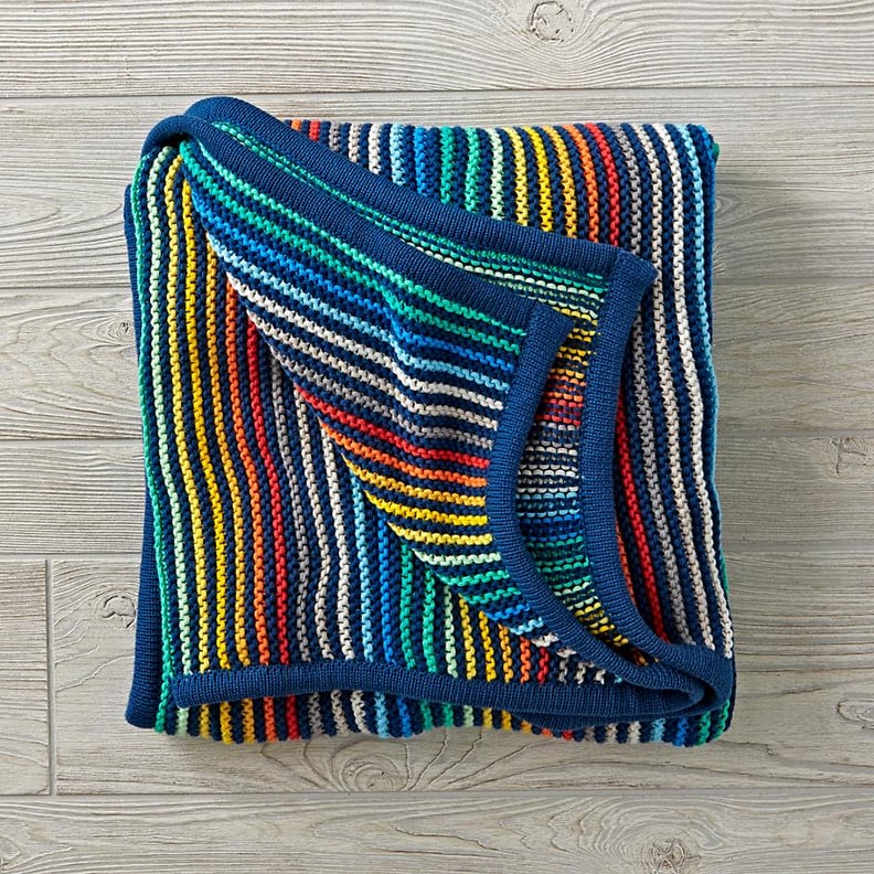 Rainbow Blend Knit Blanket