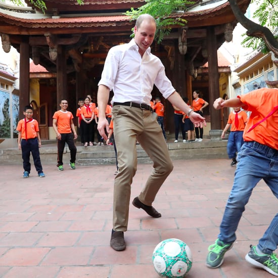 Prince William Playing Soccer With Kids in Vietnam 2016