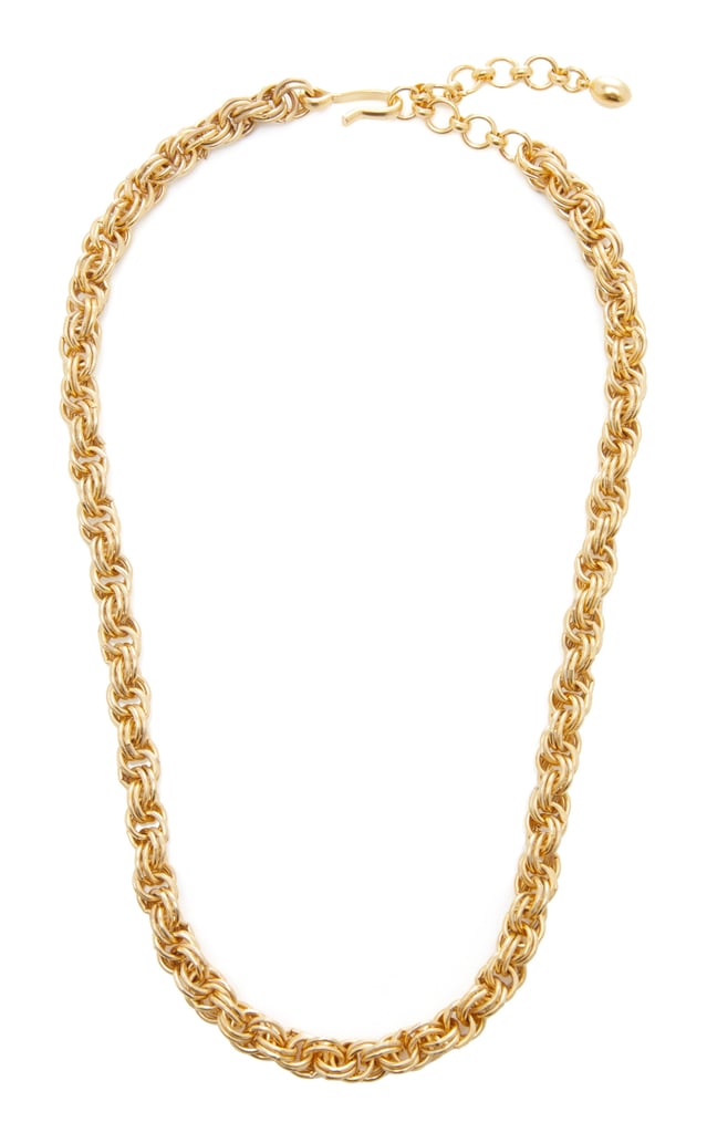 Chain Reaction 24k Gold-Plated Necklace by Brinker & Eliza