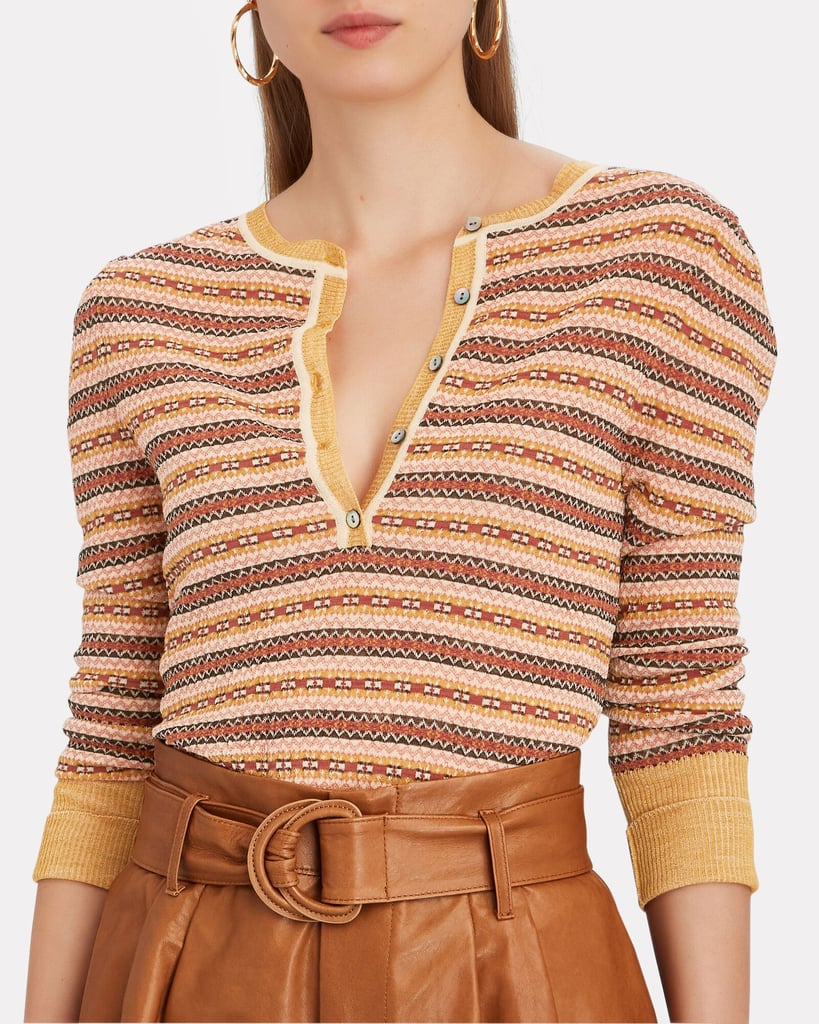 A Lighter Layer: Ulla Johnson Robin Fair Isle Henley Top