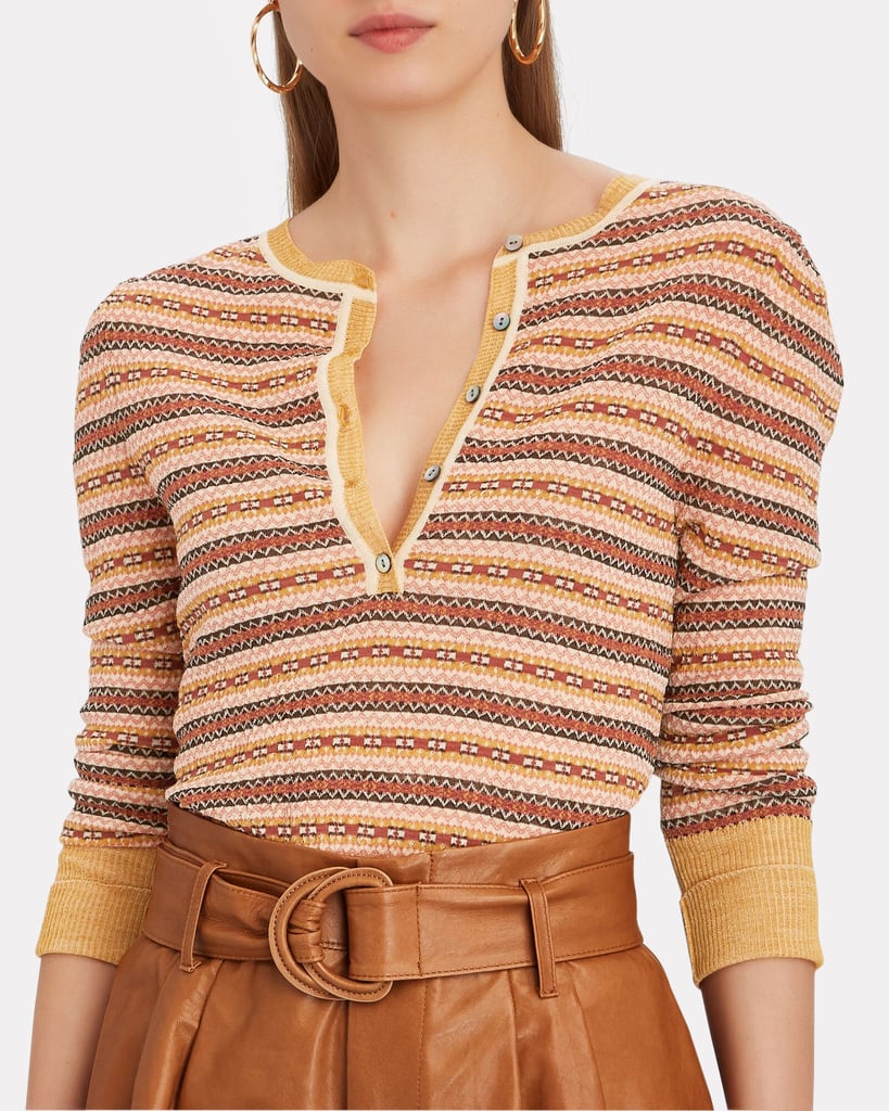 A Lighter Layer: Ulla Johnson Robin Fair Isle Henley Top