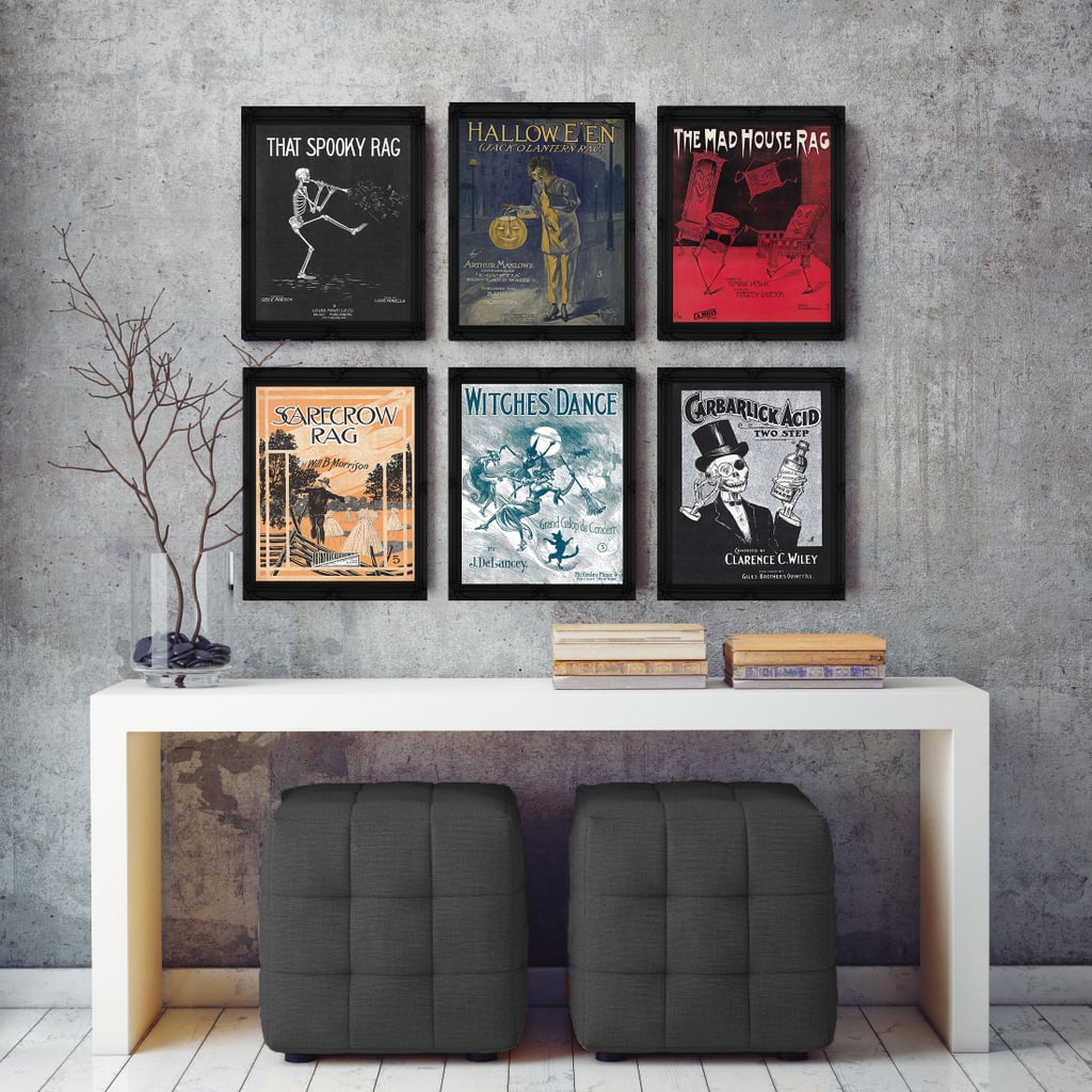 Six Print Set of Halloween Decor