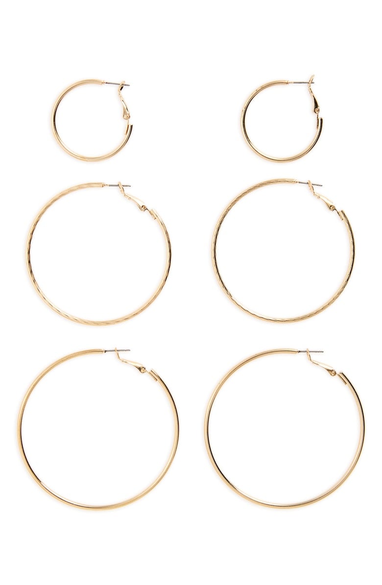 BP. 3-Pack Hoop Earrings