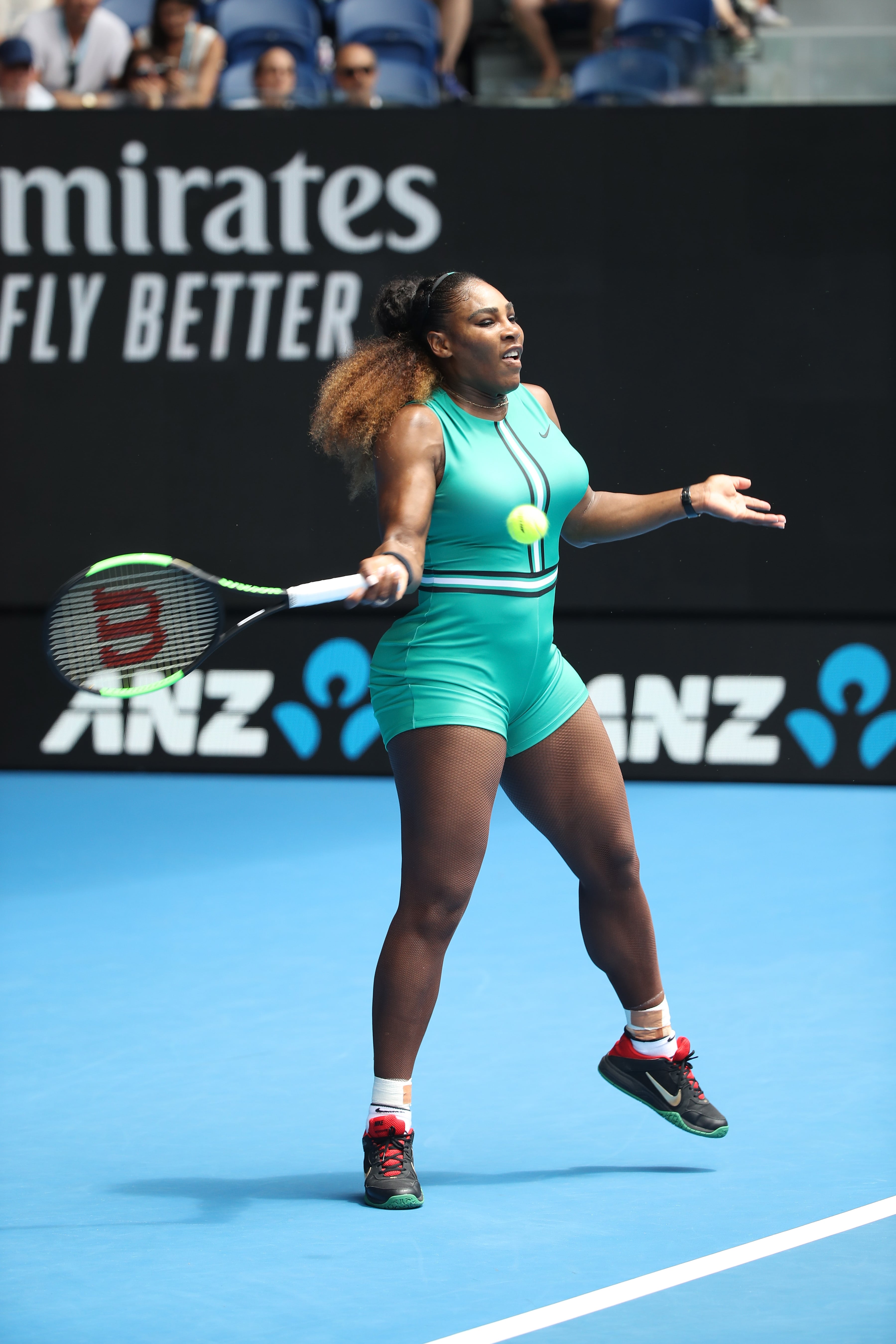 Serena Williams s Green Bodysuit at the Australian Open 2019