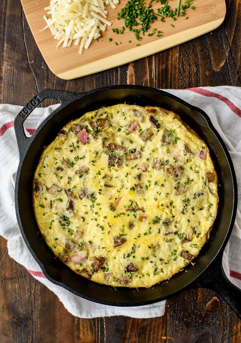 Cheesy Ham and Potato Frittata