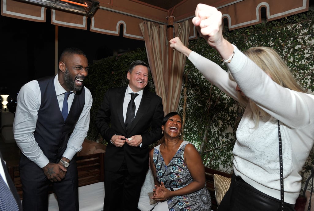 Pictured: Idris Elba, Ted Sarandos, Nicole Avant, and Irena Medavoy